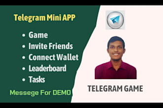 make crypto miniapp,webapp,game on telegram