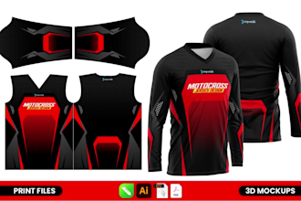 make an mx motocross jersey design for sublimation
