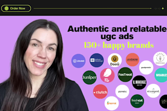 create middle aged female ugc spokesperson videos