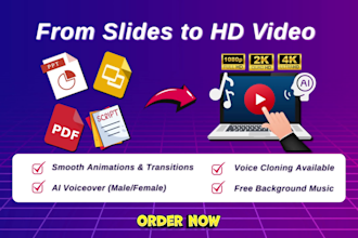 convert powerpoint to slideshow video presentation with ai voiceover