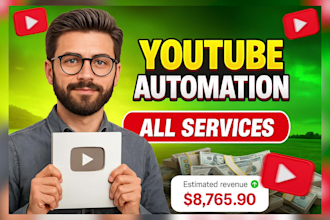 be a youtube video creator for faceless video,  cash cow, and automation channel