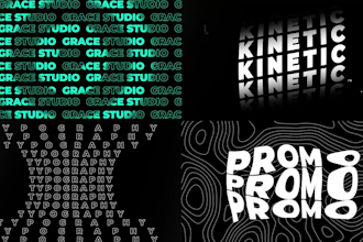create professional kinetic typography promo for your unique brand