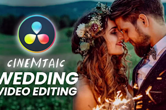 do heartfelt cinematic wedding video editing