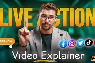 create a live action explainers and crowdfunding ads