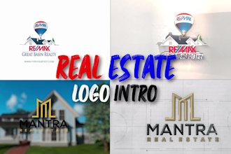 make awesome 3d real estate logo intro videos
