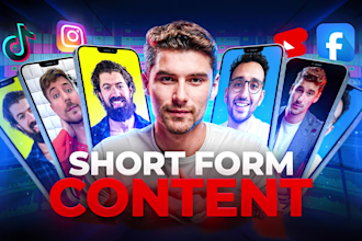 edit tiktok, instagram reels, youtube shorts and ugc videos