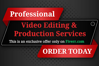 do professional video editing video pre and post production