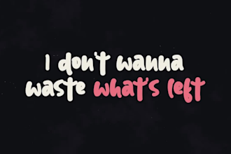 create a professional looking lyric video for your song
