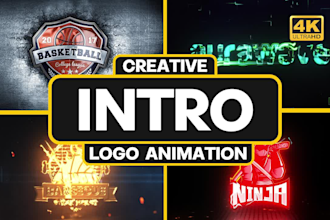 create amazing youtube video intro 4k logo animation
