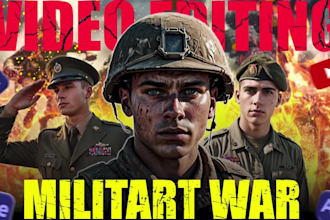 edit war and military niche videos
