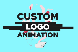 create a custom motion graphics animated logo intro