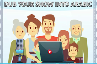 dub kids show from english to arabic, all characters