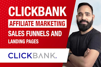 build clickbank affiliate marketing sales funnel and landing page