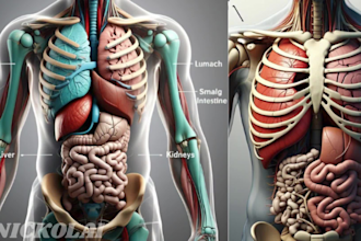 do 3d medical animation, surgery animation, medical explainer video, blender