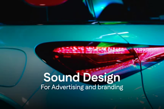 create professional sound design for ads, commercials