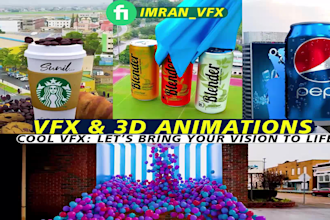 create cinematic 3d animation and professional vfx visual effects
