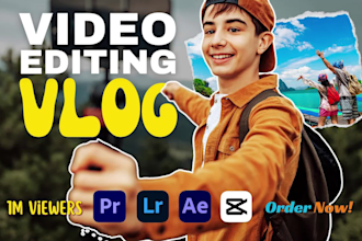edit your travel, wedding, youtube, vlog, gopro, drone videos professionally
