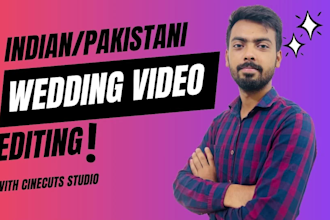 do indian and pakistani wedding video editing