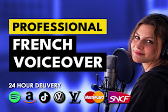 record your french voiceover in less than 24h