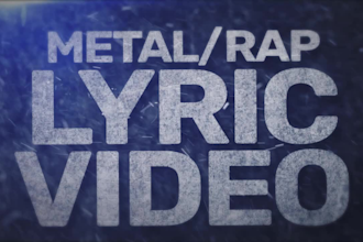 make a perfect rock, metal lyric video