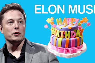 make a happy birthday video greeting from elon musk