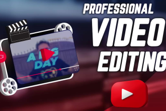 professionally edit your youtube video