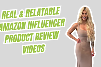 create an amazon influencer product review video