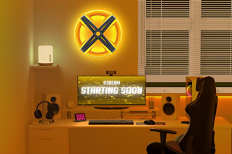 do glorious 3d room twitch starting soon brb ending stream overlay