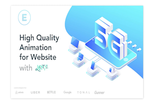 create an animation as gif, video or lottie for a website or social media