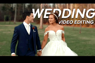 do wedding video editing and cinematic wedding highlights