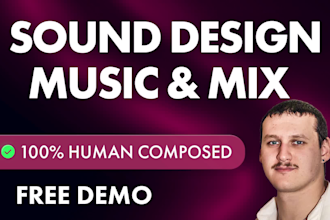 do sound design, music, foley for film, animation, video