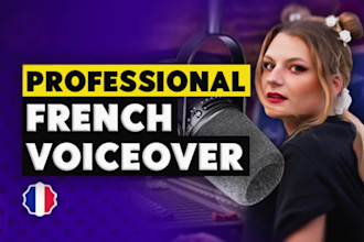 record your professional french female voice over
