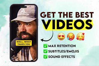 do short form video editing for tiktok, reel and yotube shorts with captions