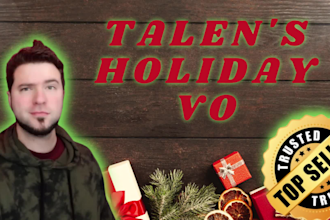 deliver holiday voice over