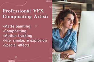 do video compositing, matte painting, remove object in nuke