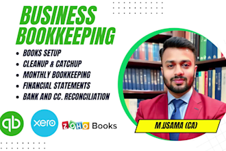 do quickbooks bookkeeping, cleanup and bank reconciliation in quickbooks, xero