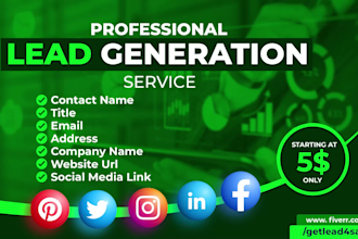 do b2b lead generation and any targeted lead generation