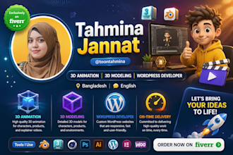 create 3d character animation