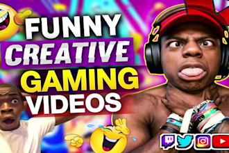 do funny gaming video editing for youtube and tiktok