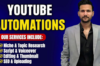 create a faceless youtube automation channel with ai voiceovers, SEO optimized