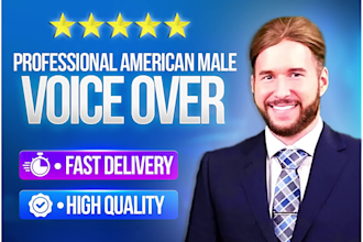 record an american male voice over