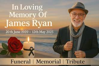 do funeral video slideshow, memorial tribute