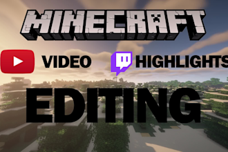 edit your minecraft video for youtube