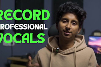 be your edm, pop, rnb singer and record professional vocals