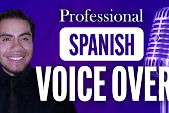 record a spanish voice over narration for your video