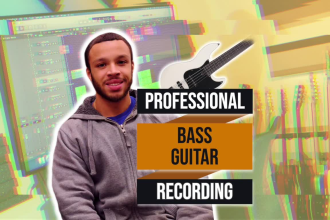 record professional bass guitar for your song