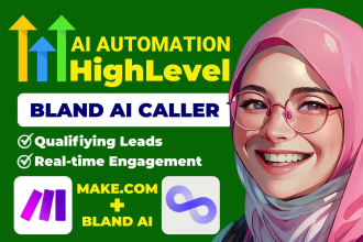 connect bland ai to go high level using make