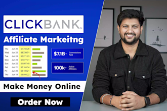 make clickbank affiliate marketing website with sales funnel landing page