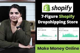 build automated shopify dropshipping store or shopify website