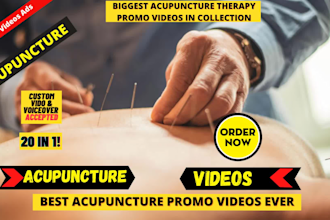 offer unlimited acupuncture therapy or acupuncture clinic explainer video